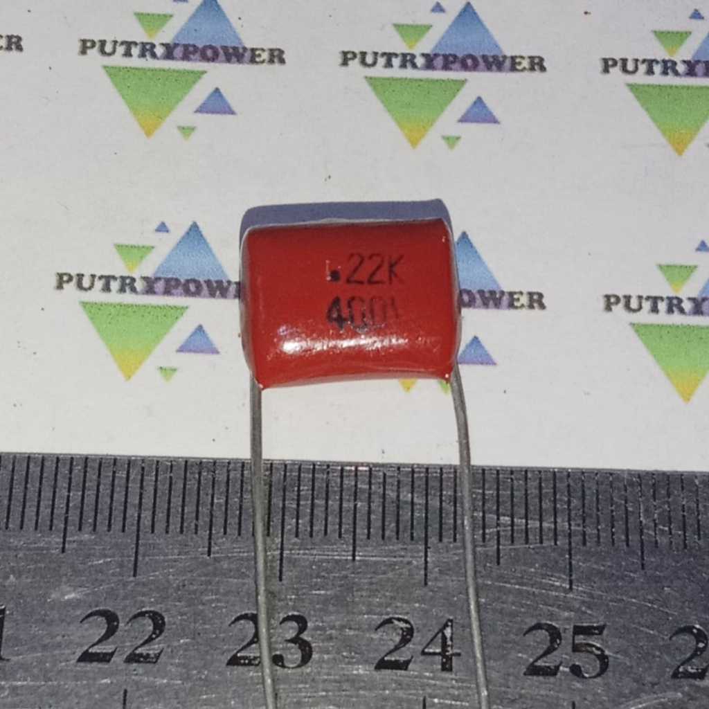 .22K 400v 15mm 224 400v milar 220n 220nf kapasitor mylar merah capacitor 220 n nf  224k