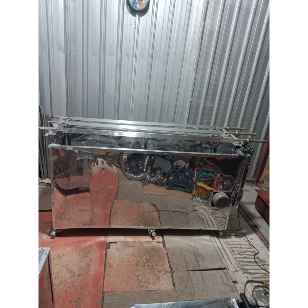 Mesin guling ayam otomatis kapasitas 30 ekor ayam/Siap Hasilkan Cuan/FREE PACKING KAYU