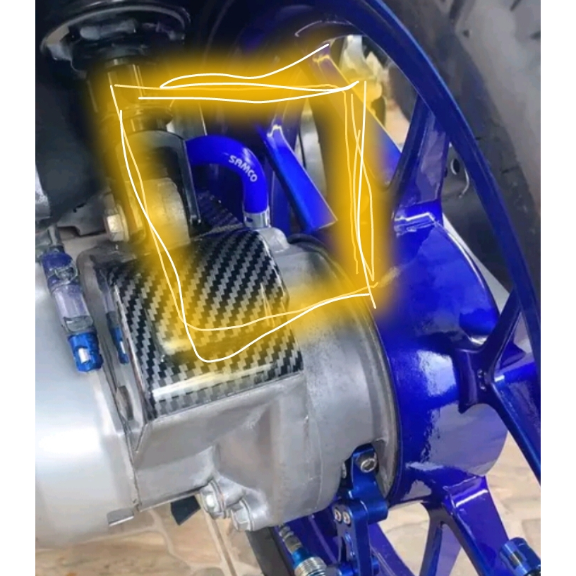 Selang Hawa Oli Gardan Samco Merah Biru Crankcase HONDA Vario LED 125 150 PCX 150 CBU ADV 150 AEROX 