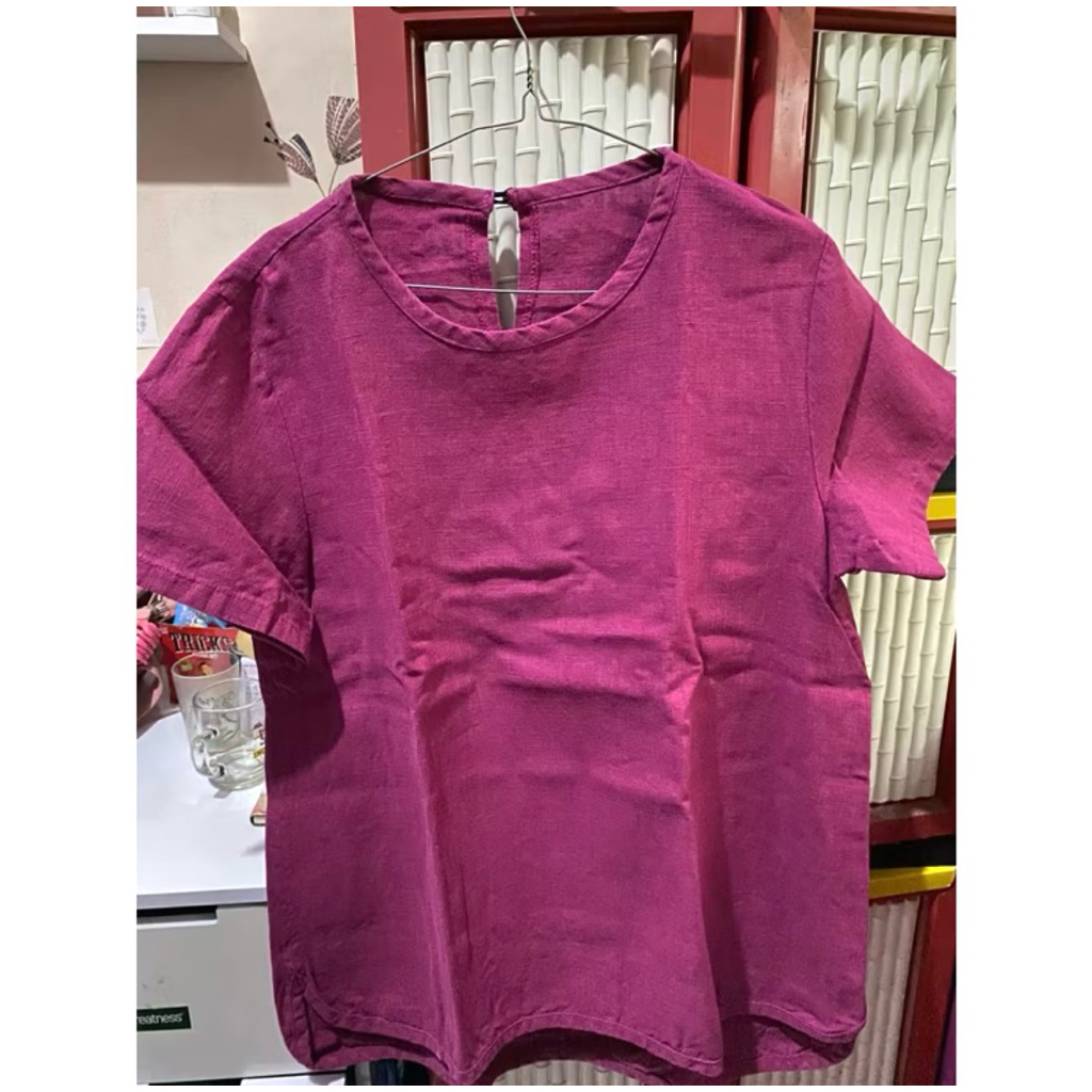 Preloved Blouse Atasan Wanita Fuschia TEBEL
