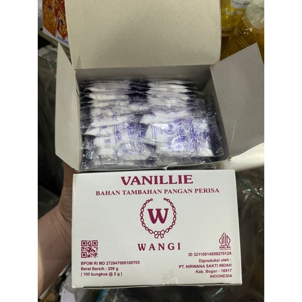 Vanillie / Vanillie Bubuk W 20 Sachet Penyedap Rasa Dan Aroma