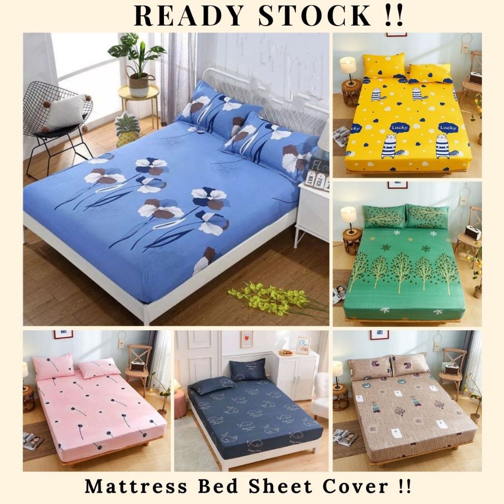 Mattress Bed Sheet Cover / Seprei Matras Bed Cover Sprei Sarung Penutup Kasur