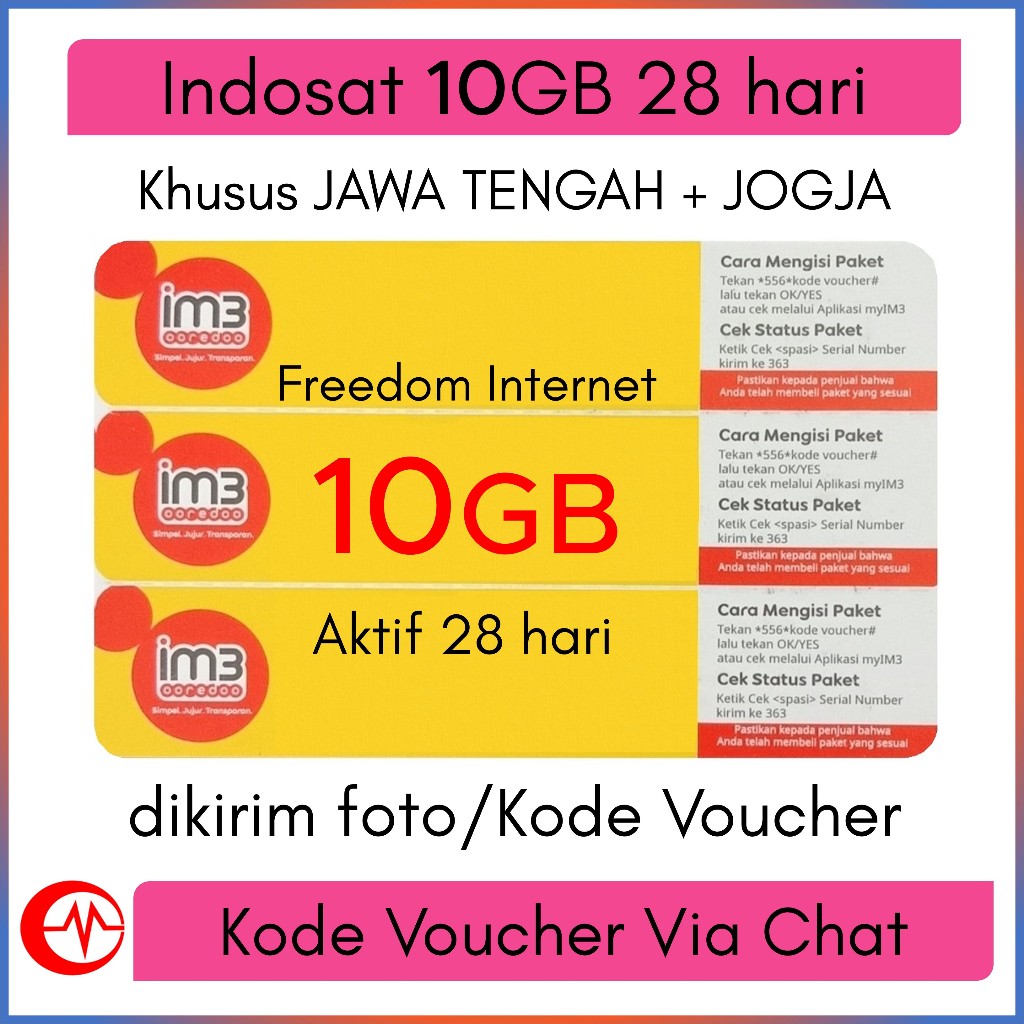 Voucher Indosat 10GB 28Hari Jateng