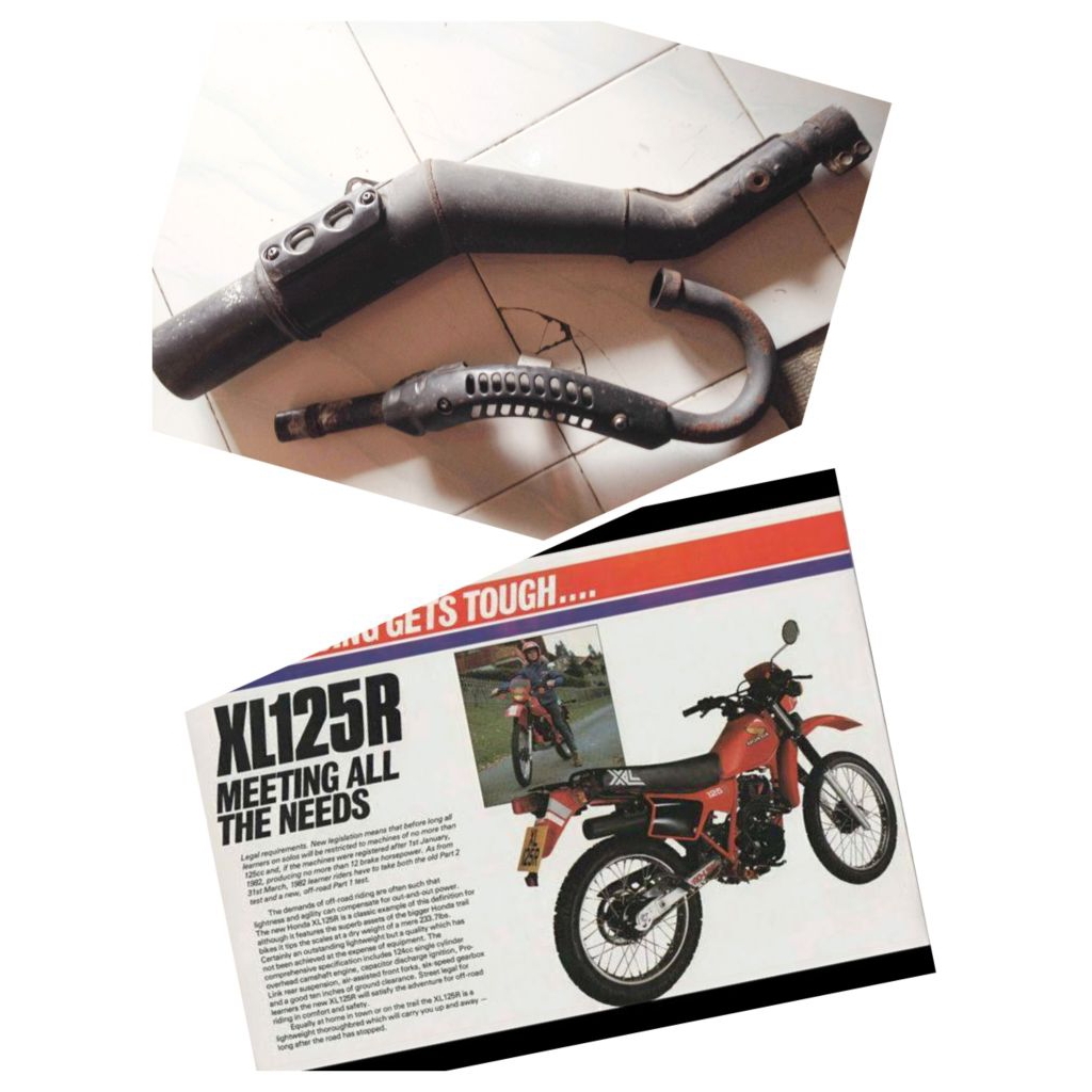 knalpot honda xl xlr xl125 r XL125R original