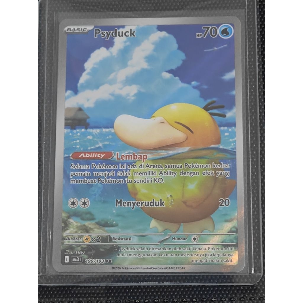 Kartu Pokemon Psyduck AR Art Rare Original