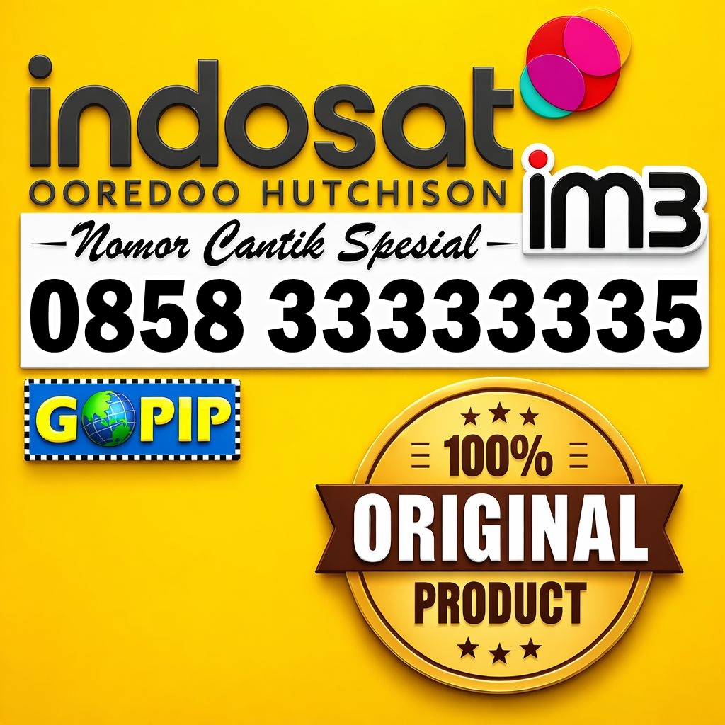 Nomor Cantik Indosat Im3 Sapta 3333333 Kartu Perdana Support 5G