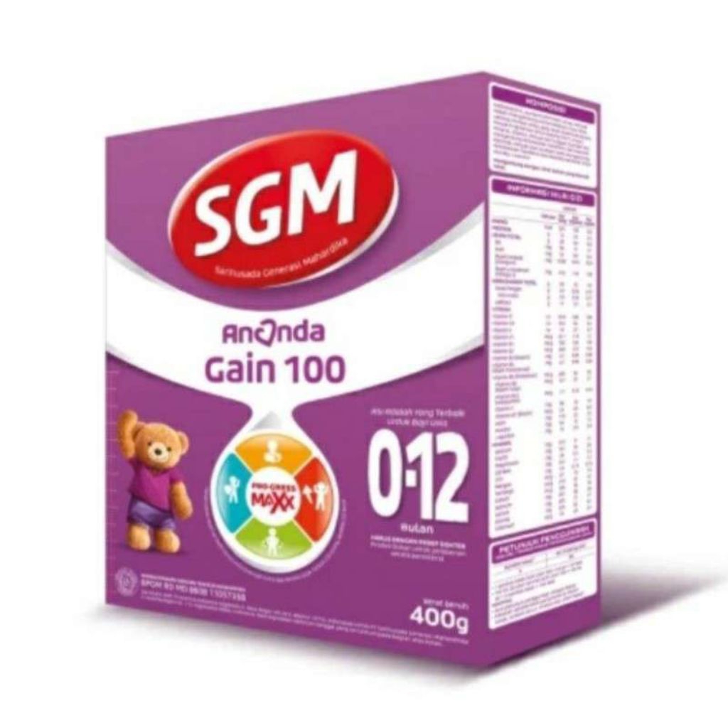 SGM GAIN 0-12 BULAN 400 GR