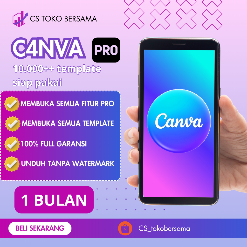 CANVA PRO 50000++ TEMPLATE FULL AKSES CANVA SIAP PAKAI