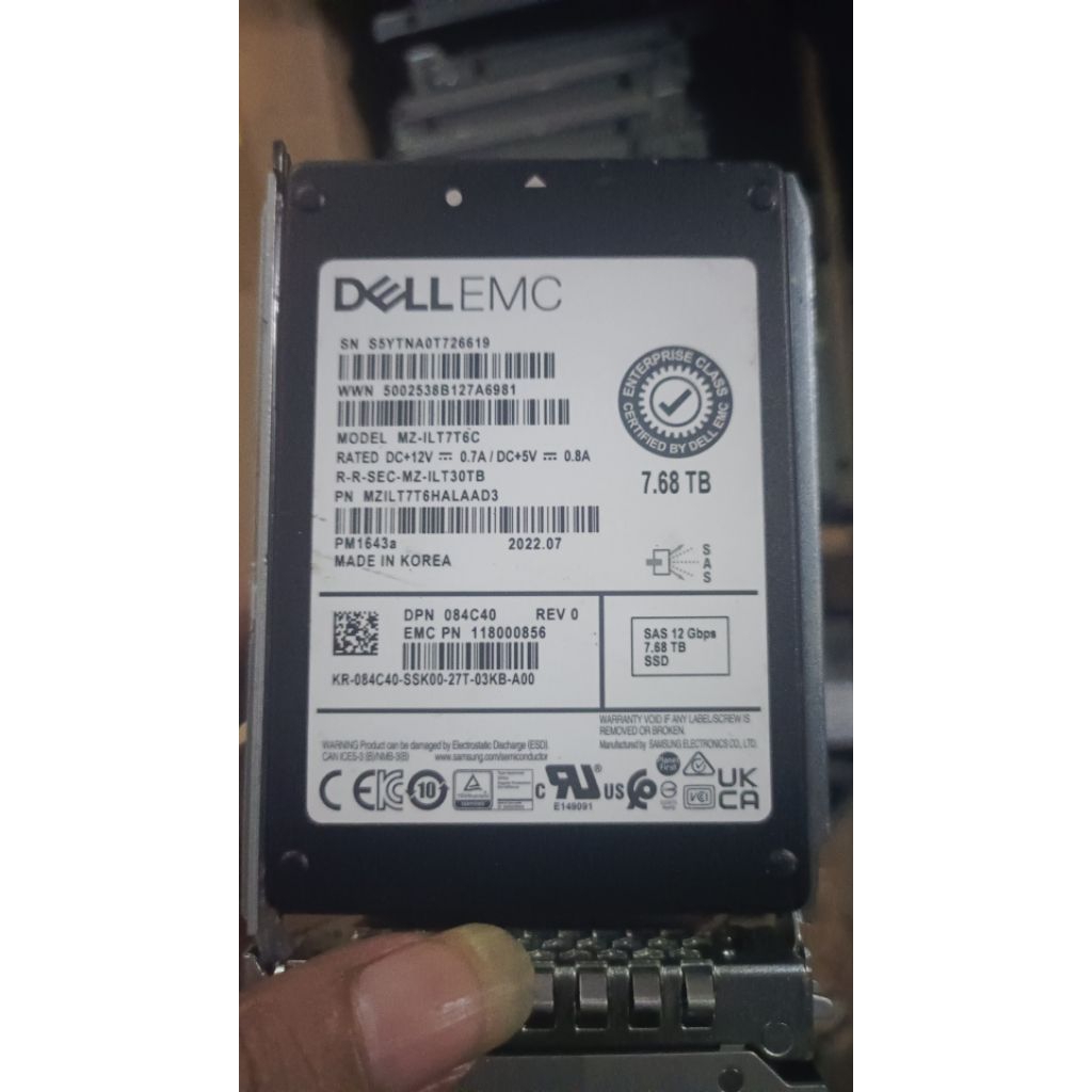 Hardisk Ssd 7.68Tb SAS