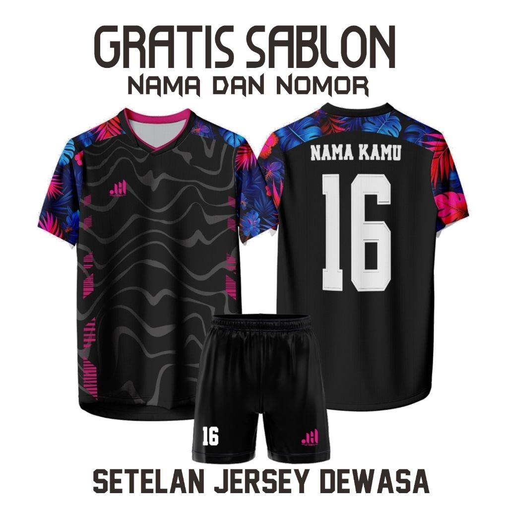 Gratis Sablon Nama Nomor Jersey Timnas Indonesia Stelan Baju Futsal Dewasa Dan Kaos Bola dewasa