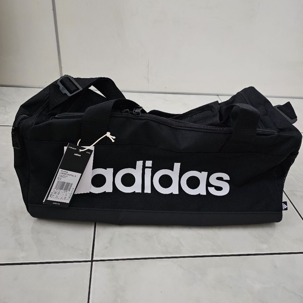 Adidas Tas Gym / Duffel Bag Unisex Hitam Size S Original