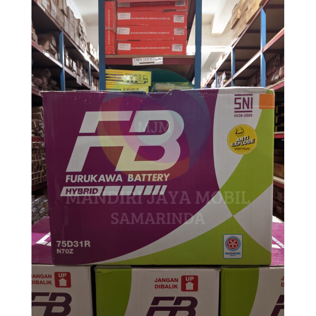 AKI BASAH FB FURUKAWA HYBRID (SIAP PAKAI) 75D31R N70Z | 75AH
