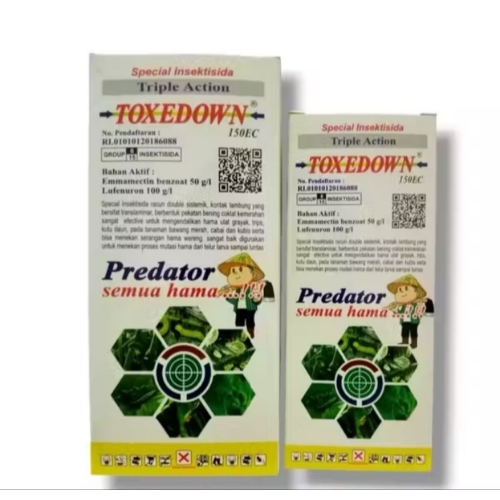 INSEKTISIDA TOXEDOWN TOXE DOWN 150EC PREDATOR 250ml original