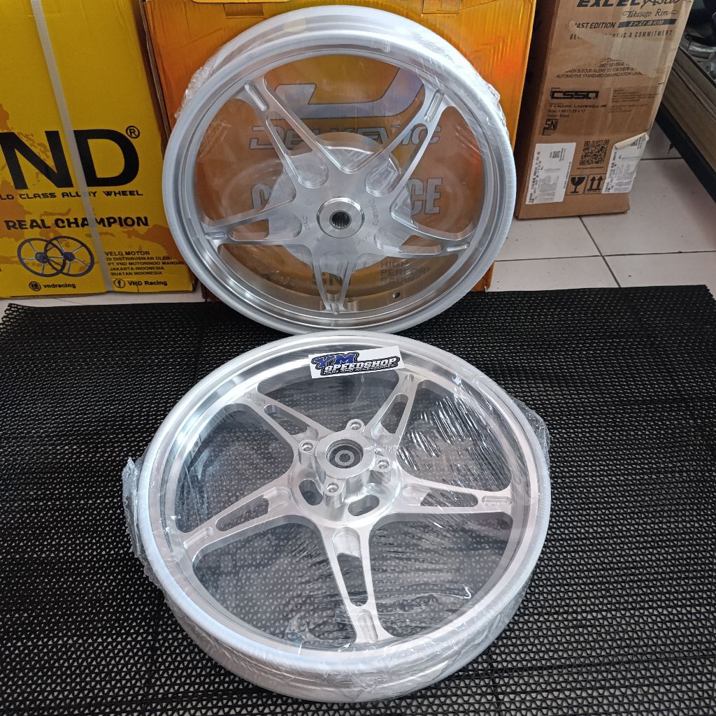 VELG DELKEVIC K SPEED BINTANG LAUT RING 14 SILVER PNP MIO SPORTY MIO SMILE MIO GARNIS MIO SOUL KARBU