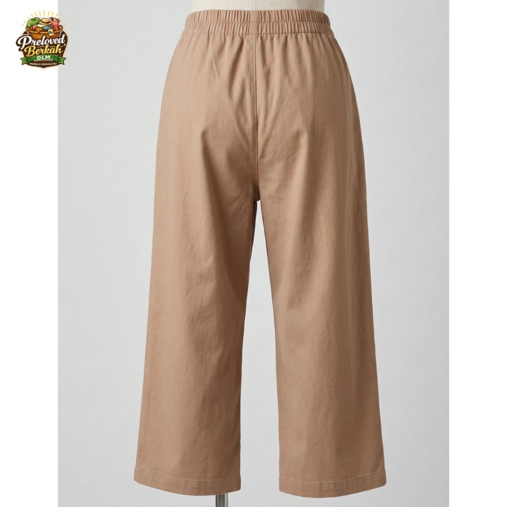 Celana Kulot Linen Highwaist Loose Pants