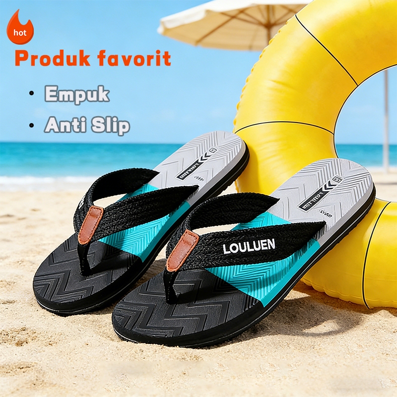 sandal pria sendal sandal cowok Sandal jepit karet pria, sandal nyaman, sandal bergaya, sandal jepit
