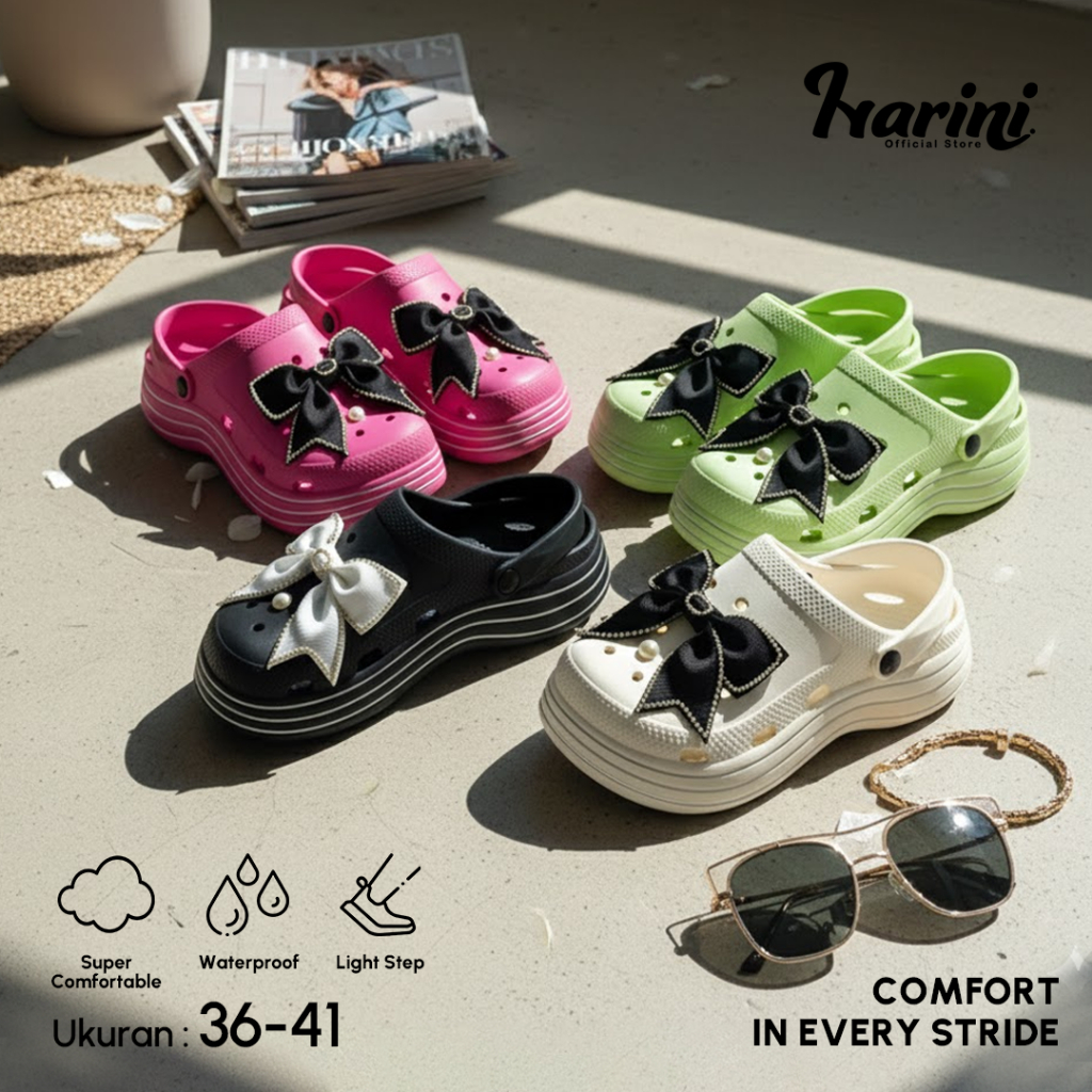 Sandal Baim Pita Wanita Jelly Import Sandal Karet Kodok Perempuan Sendal Slop Terbaru 8558-B 8558-13