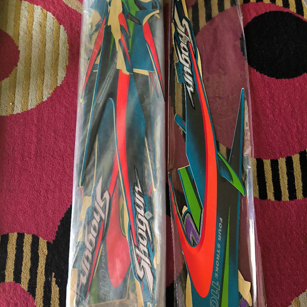Striping/Lis Body Suzuki Shogun R 2001 Hijau – Stiker Body Shogun R 1 Set Lengkap