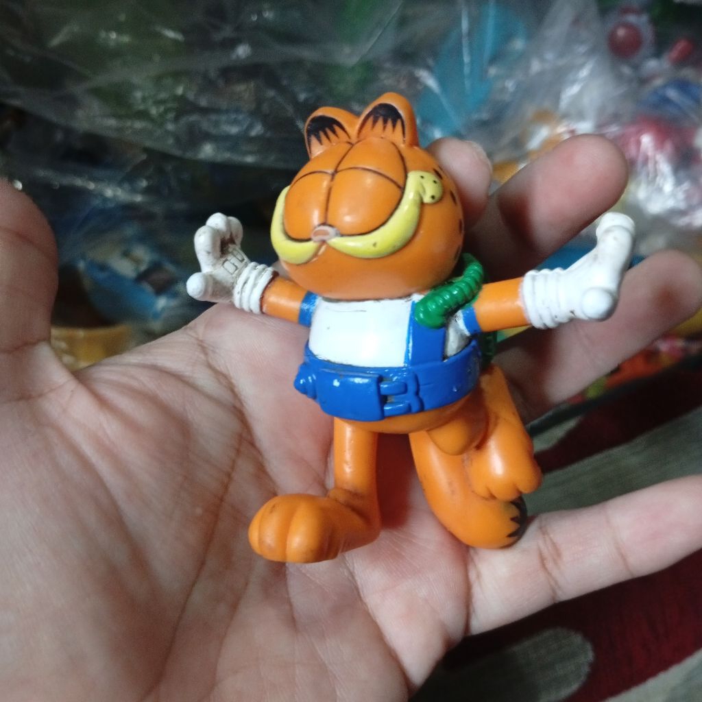 Garfield toys astronot style bahan full karet