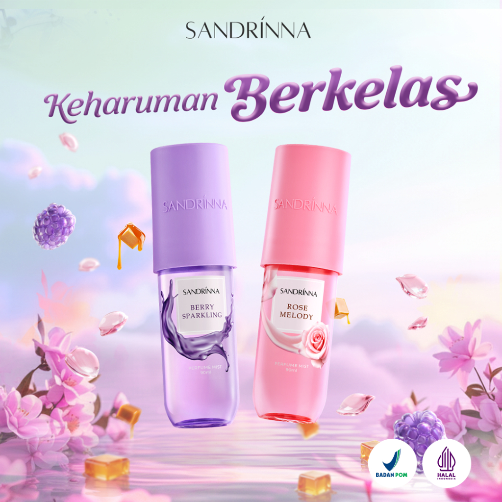 [Bundling 2] Sandrinna - Berry Sparkling & Rose Melody Parfum 90ml