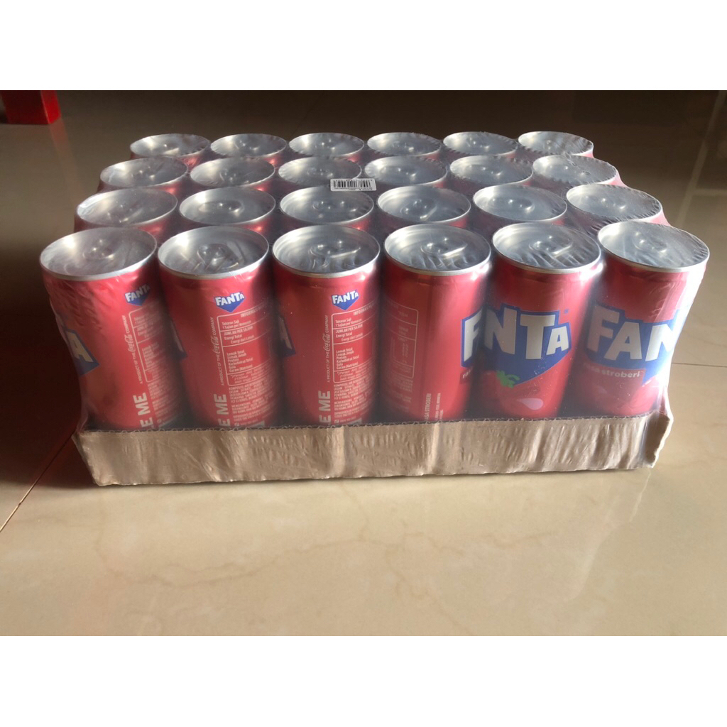 minuman kaleng fanta kaleng minuman fanta slim isi 24 kaleng 250ml slim INSTAN