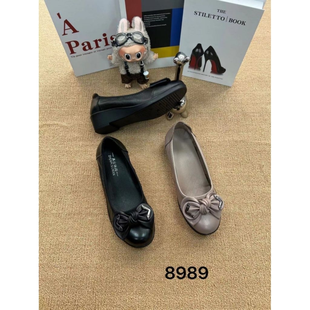 Sepatu Wanita XiuXian Kulit Asli,kantor,pantofel,kasual import  8989 size 36-40