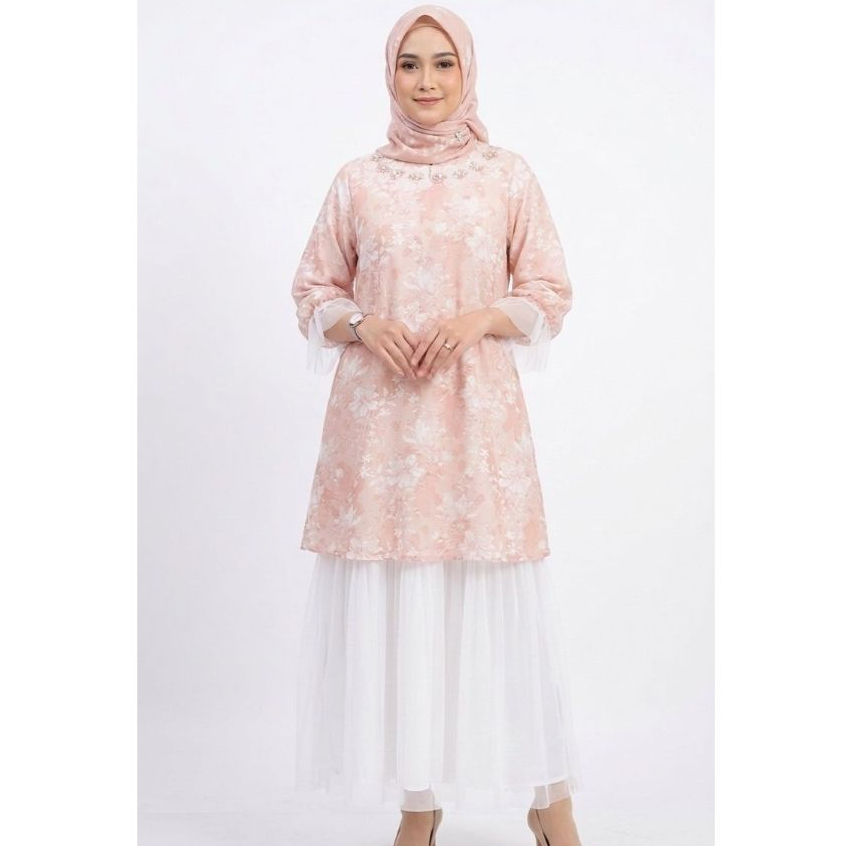 Eprise Yasmine Gamis Dress PINK SS1019C | Gamis Wanita Muslim