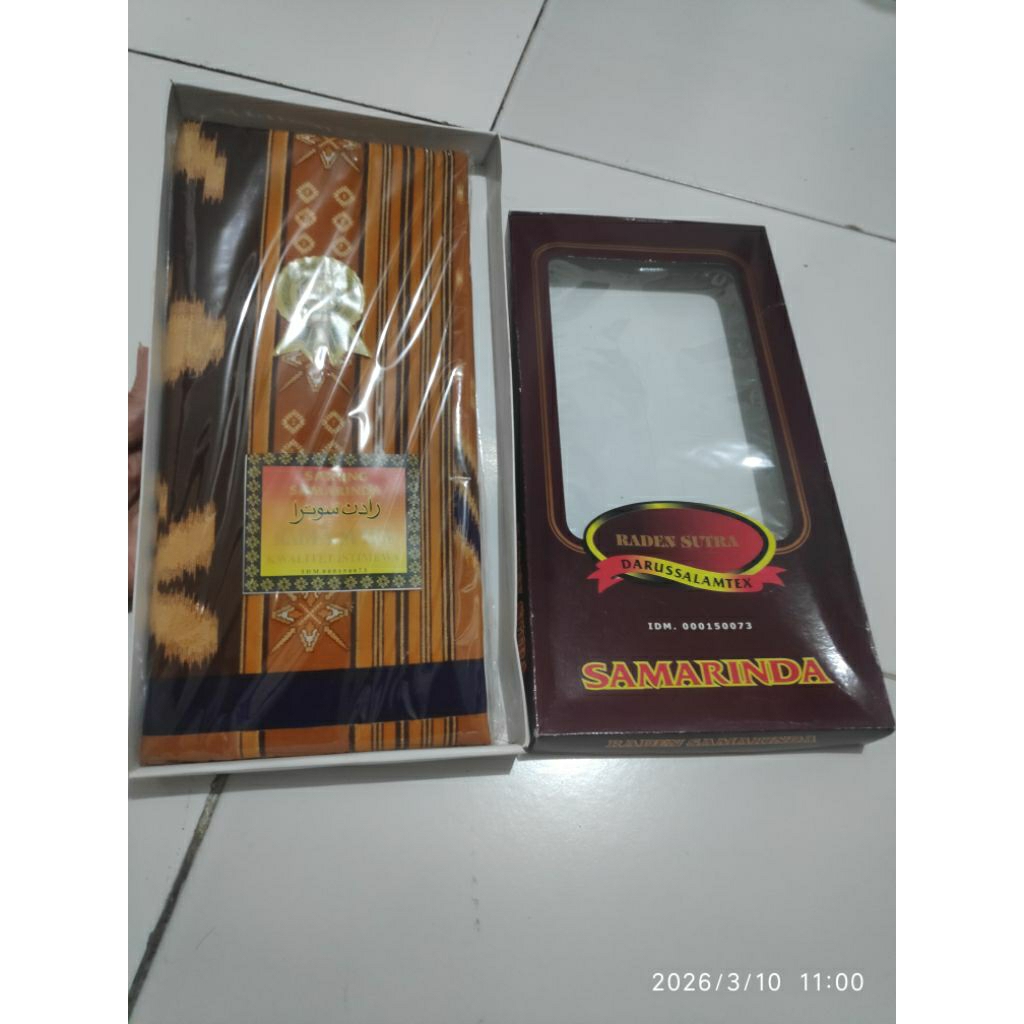 Sarung Samarinda Raden Sutera - warna Coklat motif