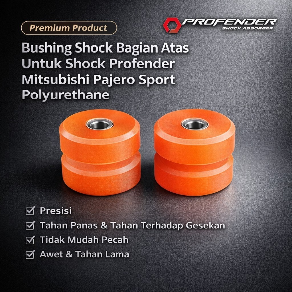 Karet Shock Depan Atas Shock Profender Mitsubhisi Pajero Sport Bahan Polyurethane