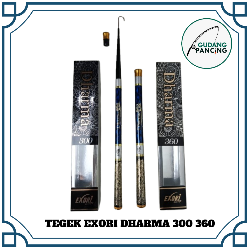 Joran Tegek Pancing EXORI DHARMA 300 360 | Tegek Ruas Pendek 35cm