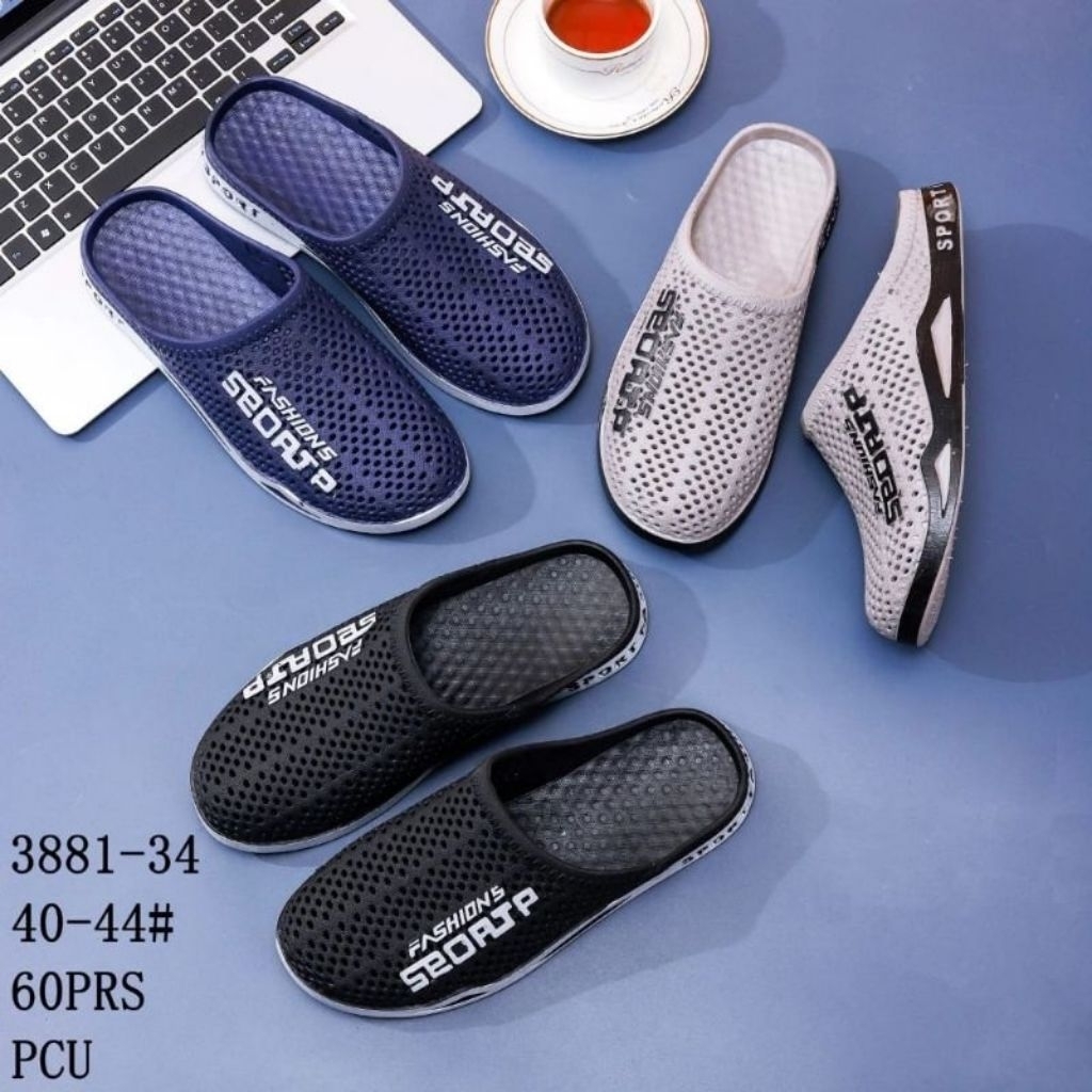 Sandal Slop/Sepatu Slop Bakpao Couple Jelly Pria wanita/ Pria Fashion Sport Casual Keren Empuk Impor