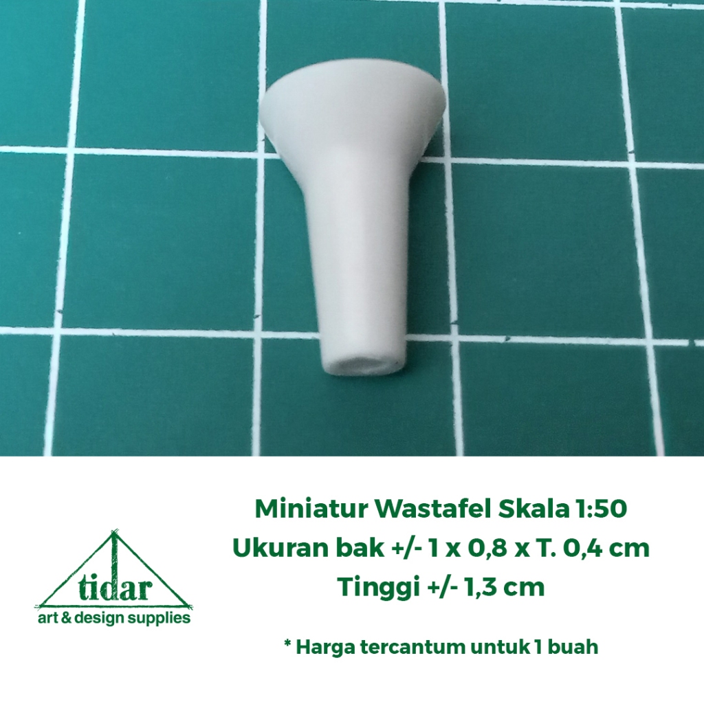 MH - Miniatur Wastafel Berdiri Skala 1:50 - Maket Tempat Cuci Tangan