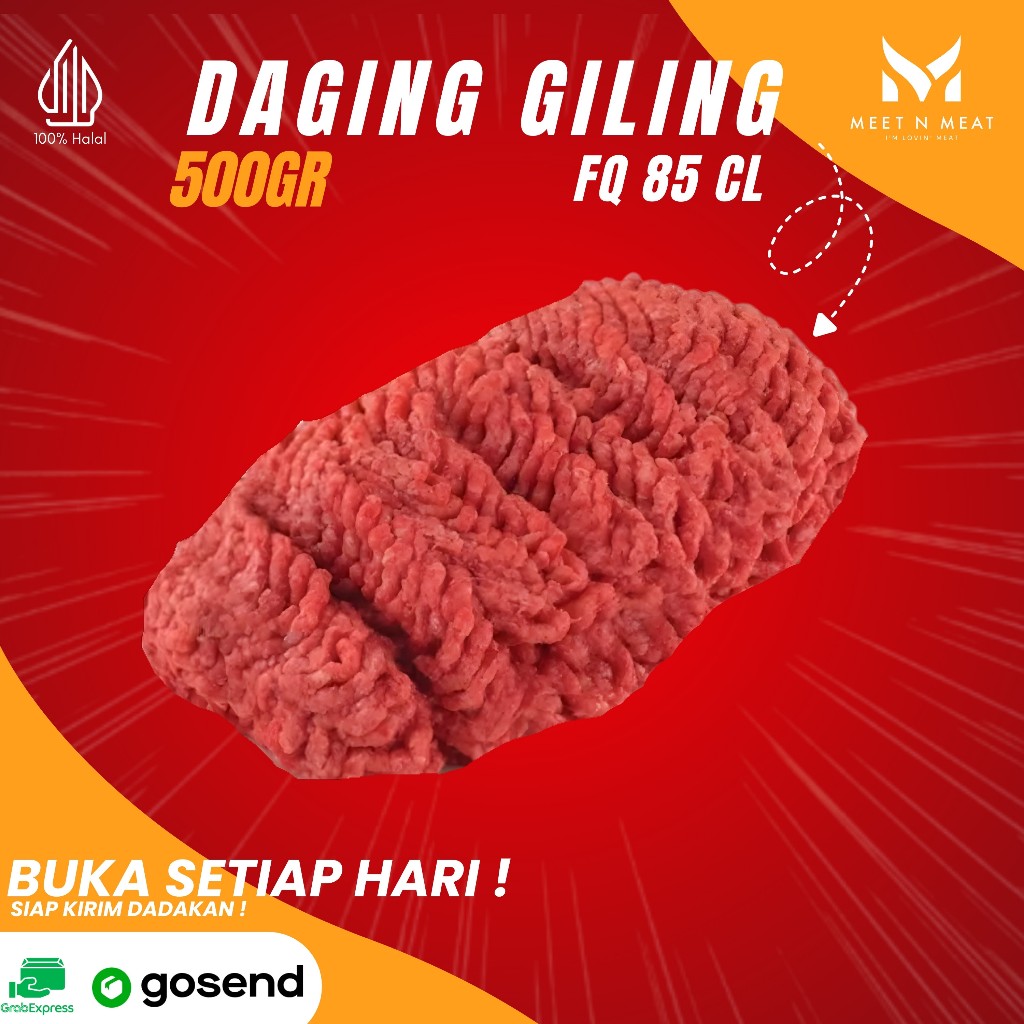 Daging Sapi Giling FQ 85 CL 85% Daging 15% Lemak Import - Cincang Minced Beef FQ 85 CL