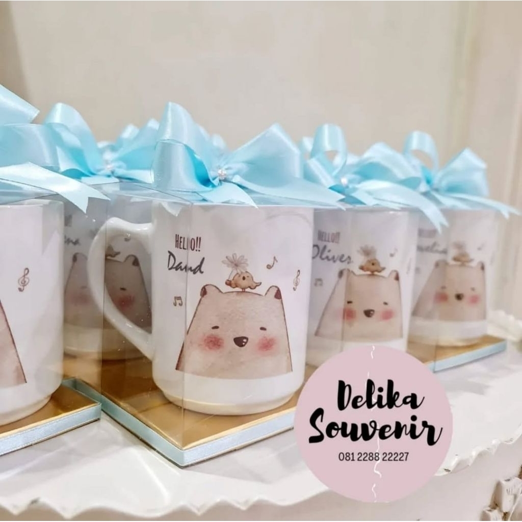 Hampers Lahiran Mug Custom Packaging