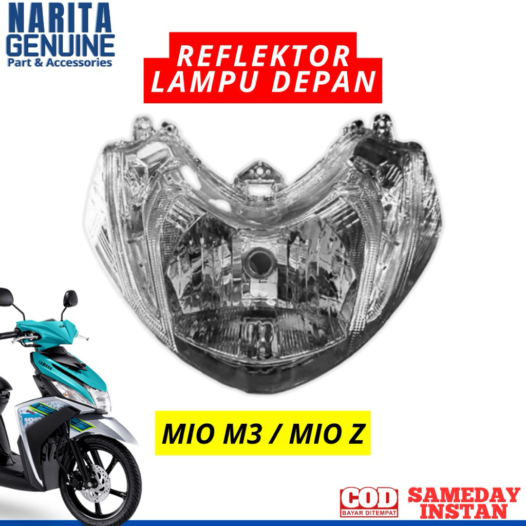 REFLEKTOR LAMPU DEPAN HEADLAMP PLUS MIKA YAMAHA MIO M3 M 3 / MIO Z