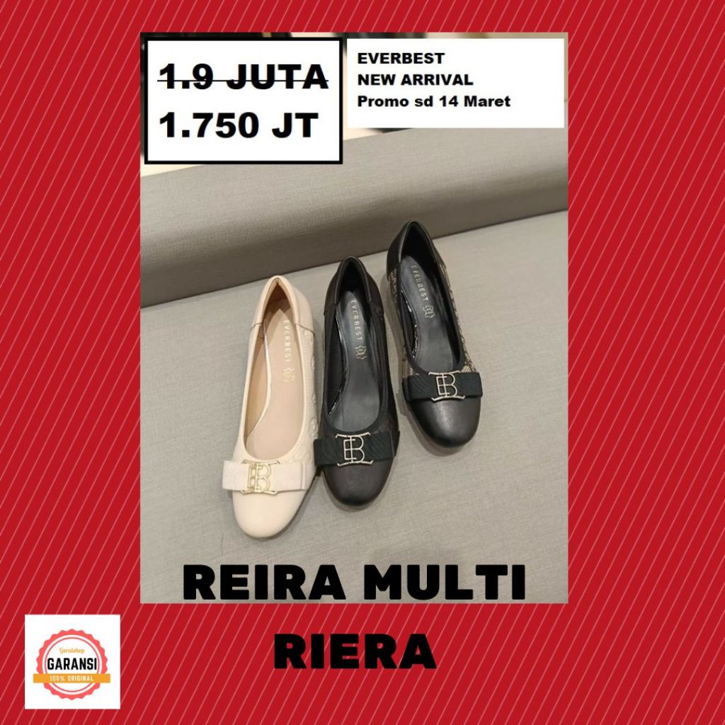 Sepatu flat Wanita EVERBEST seri RIERA 100% ORIGINAL SALE
