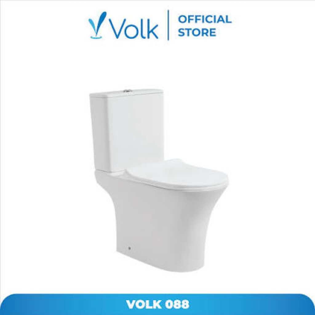 KLOSET TOILET DUDUK VOLK ERICA 088 TOILET WHITE COMPLETE SET