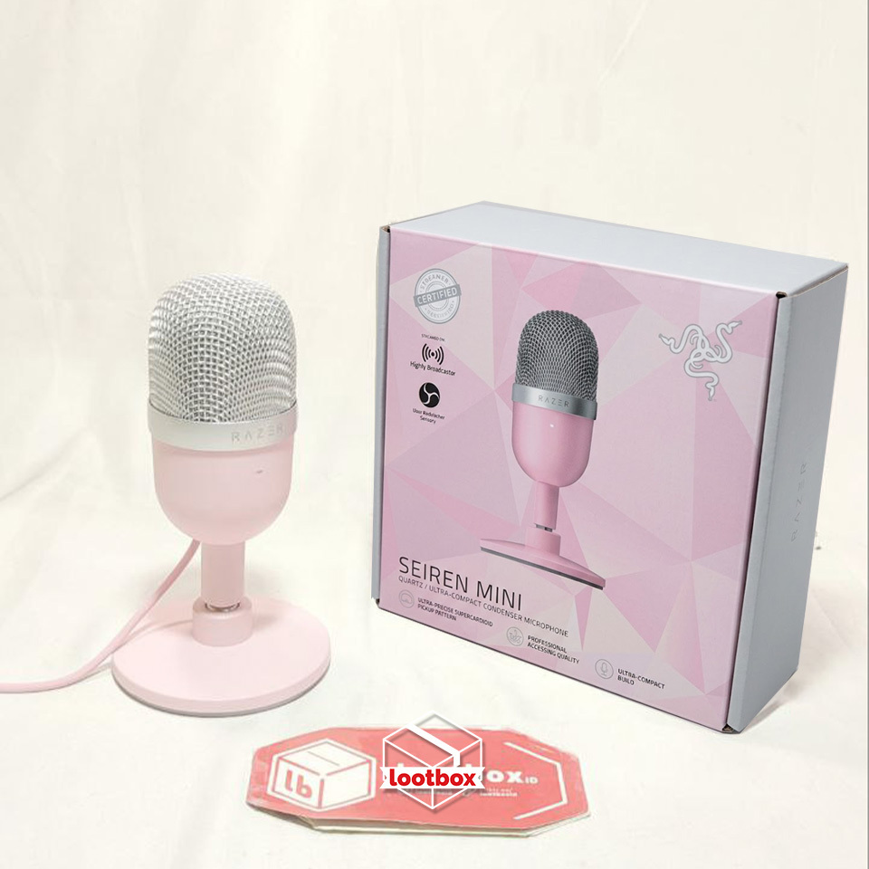 Razer Seiren Mini Quartz Pink USB Condenser Streaming Microphone [SECOND]