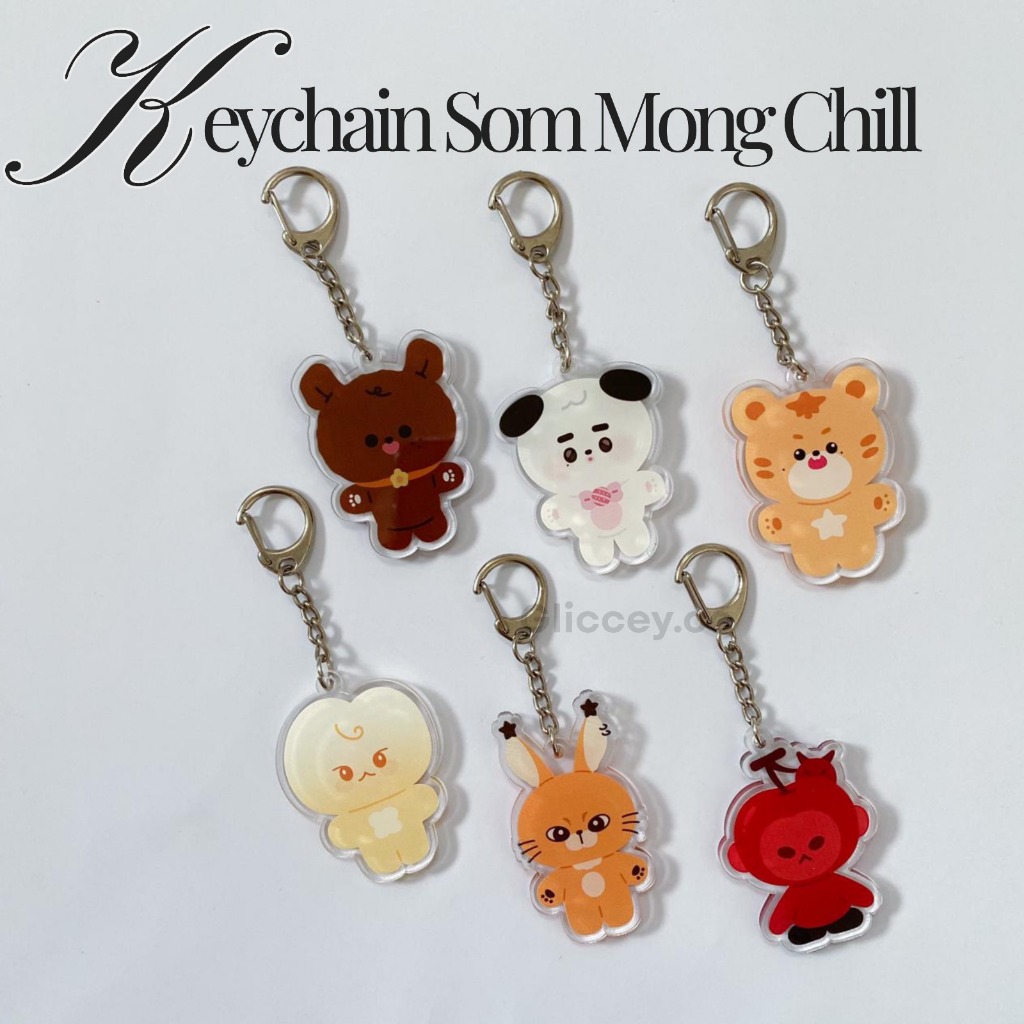KEYCHAIN SOM MONG CHILL ll GANCI BAGCHARM KEYRING NCT 127 SOM MONG CHILL