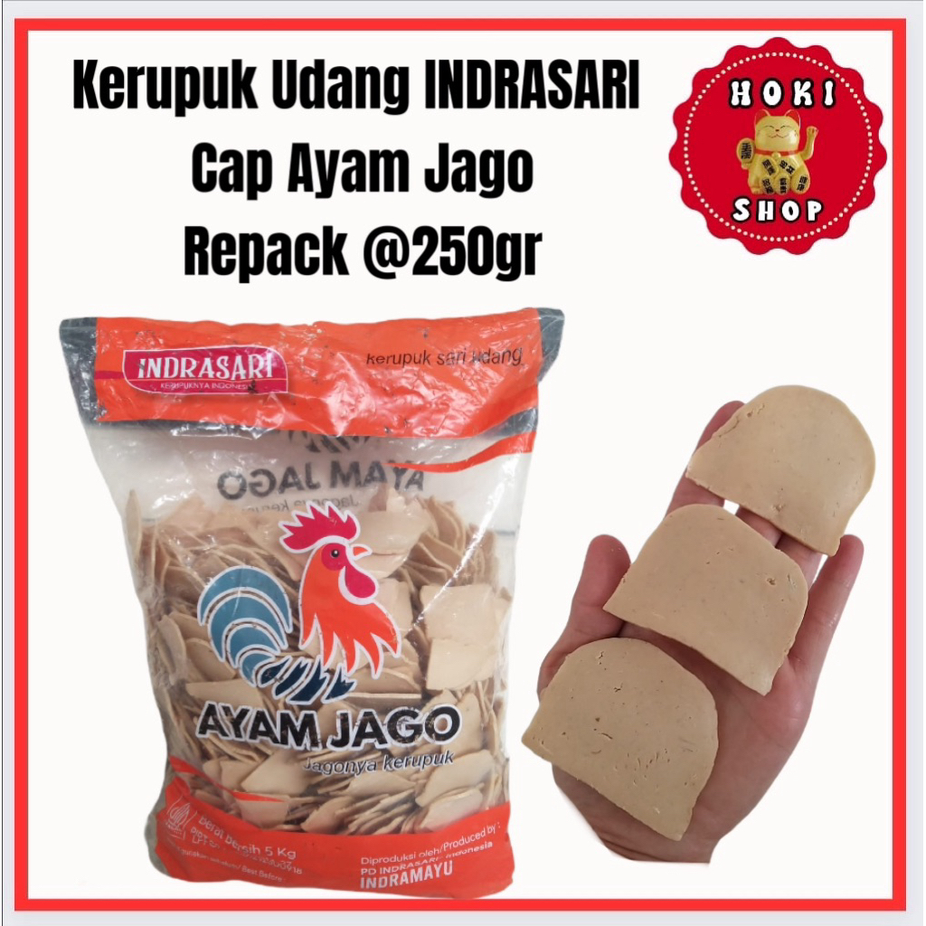 Kerupuk Udang INDRASARI REPACK 250gr / Kerupuk Ikan INDRASARI/ Kerupuk Udang