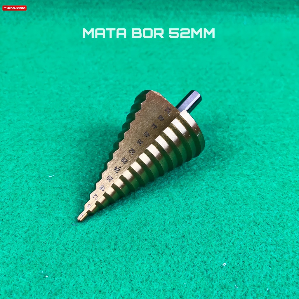 STEP DRILL MATA BOR PAGODA KERUCUT TITANIUM 52MM