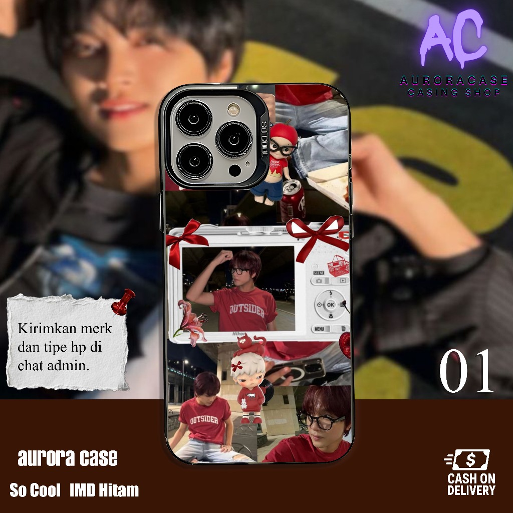Case Pelindung Hp Socool Hybrid IMD Motif Aesthetic Haechan Member NCT Boyband Kpop Viral Untuk iPho