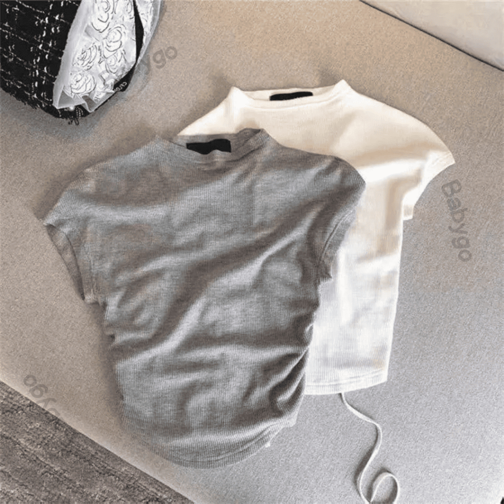Baju Anak Perempuan | Kaos Crop Top Anak | Baju Anak Fashion Korea
