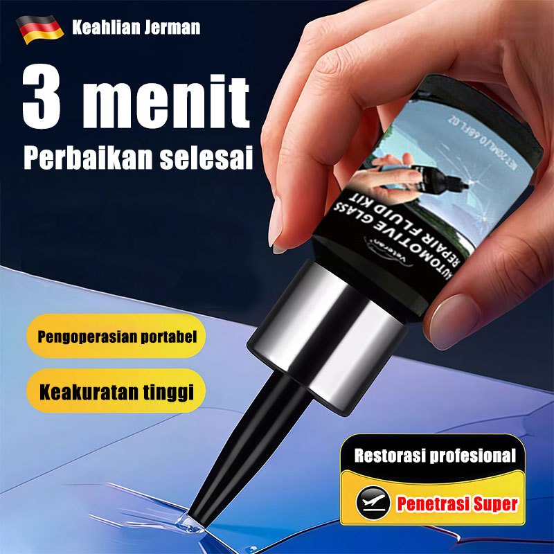 ORI Lem Kaca Mobil Retak Tanpa Bekas Lem Kaca Aquarium Bening Super Kuat Penghilang Retak Kaca Mobil