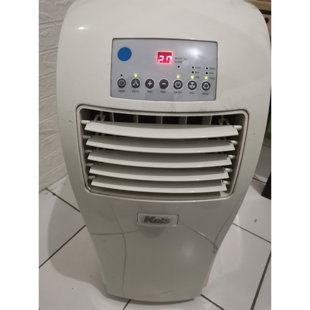 Kris AC Portable - Krisbow KC-21Y/1F (Bekas, Kondisi Bagus) Minus Remote AC