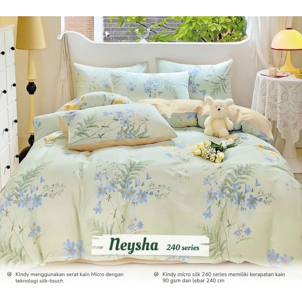 Sprei anti geser motif neysha ukuran terlengkap sprei 90x200 sprei 100x200 sprei 120x200 sprei 140x2