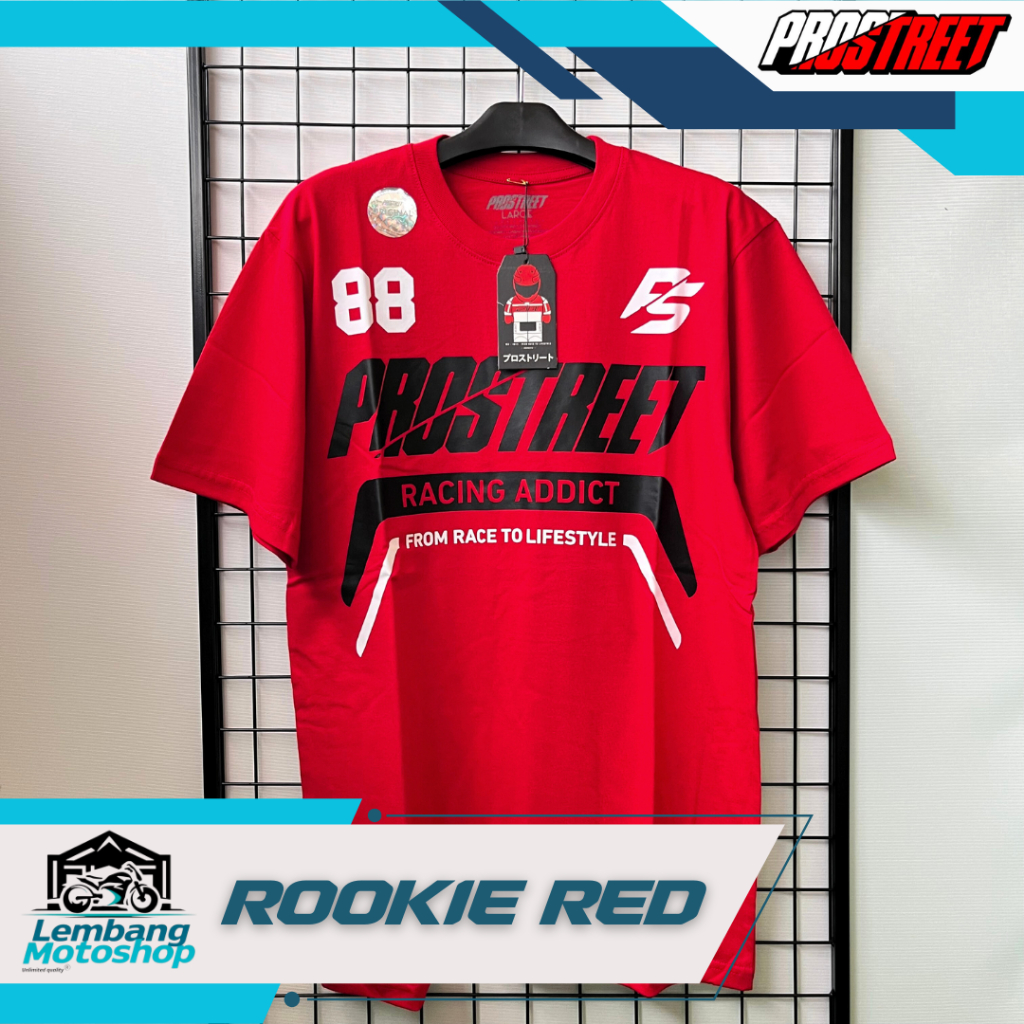 T-Shirt Prostreet Base Rookie Red Kaos Prostreet