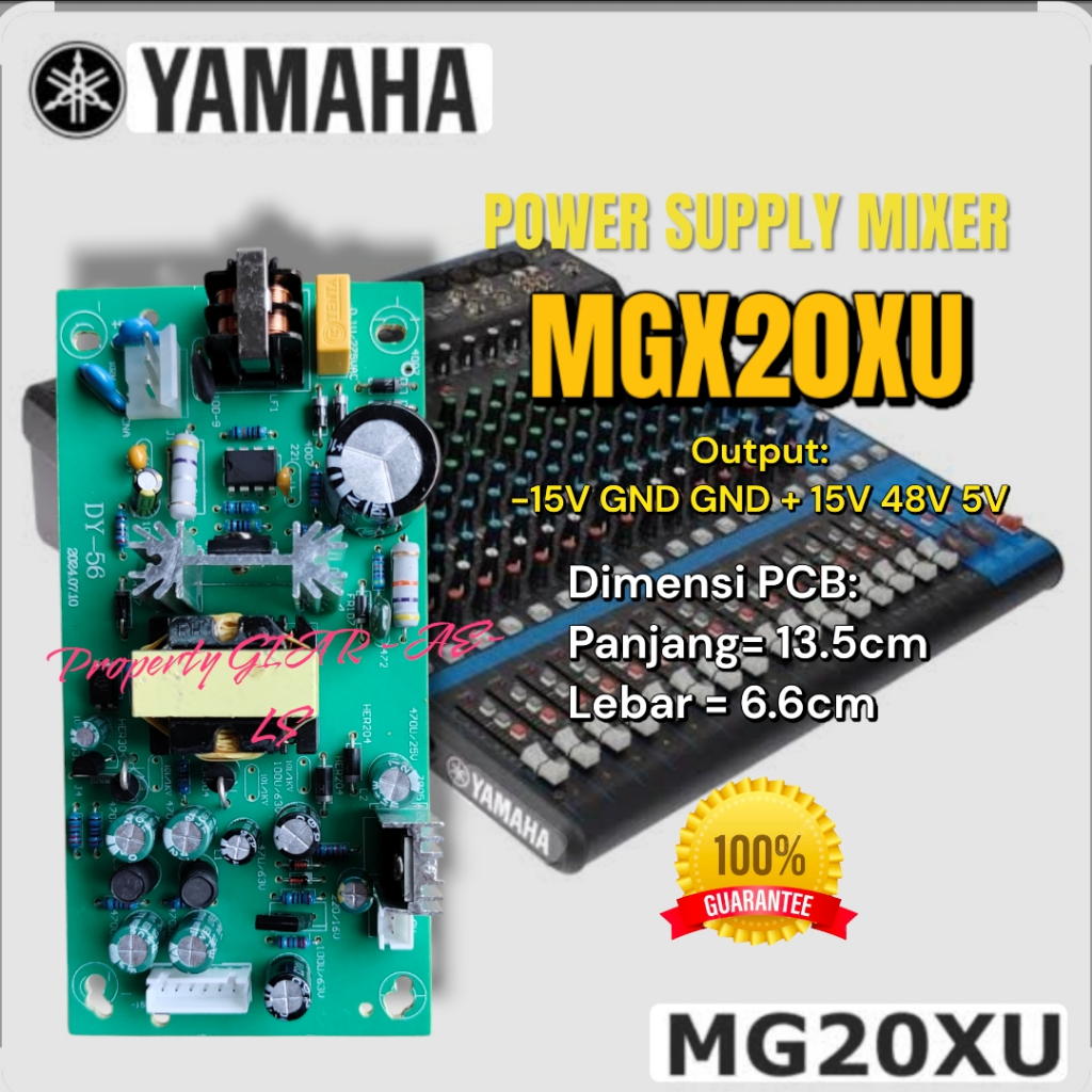 POWER SUPPLY MIXER YAMAHA MGX20XU MGX 20XU
