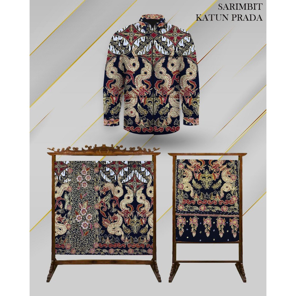 Kain /Bahan BATIK TULIS SARIMBIT 3 IN 1 KATUN Tulis Original batik Couple batik tulis