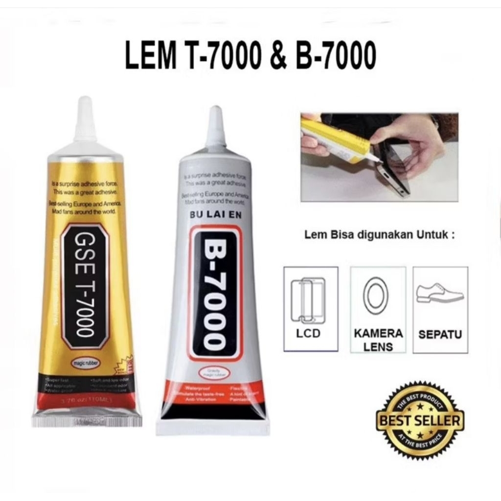 Lem B-7000/Lem DIY/LEM T-7000 Lem LCD Hitam